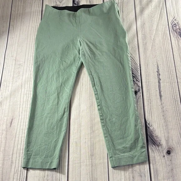 a new day Sage Green Side Zip Chinos Pants Spring Size 10 - Picture 1 of 11